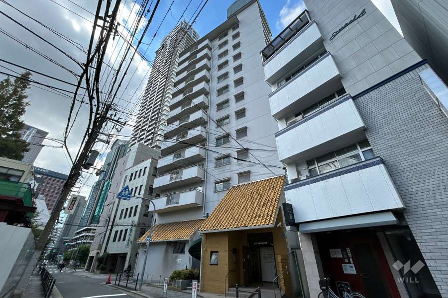 サンハイム第3中津の外観（北東側から）