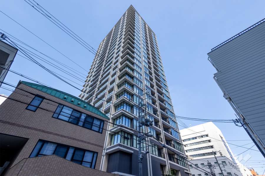 エルグレースタワー大阪同心の外観（南東側から）