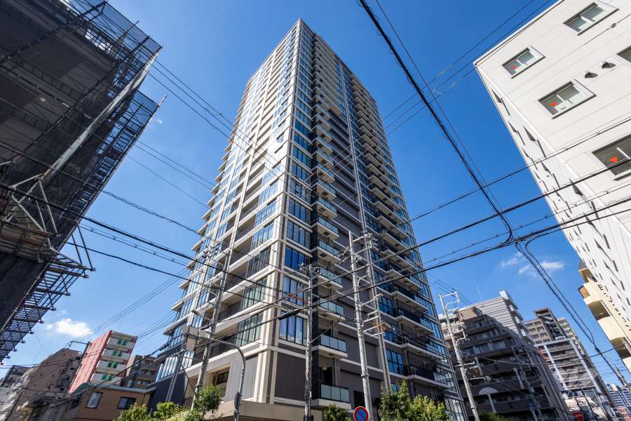 エルグレースタワー大阪同心の外観（北東側から）