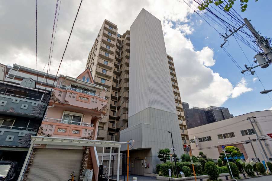 ルイシャトレ梅田北の外観（北東側から）