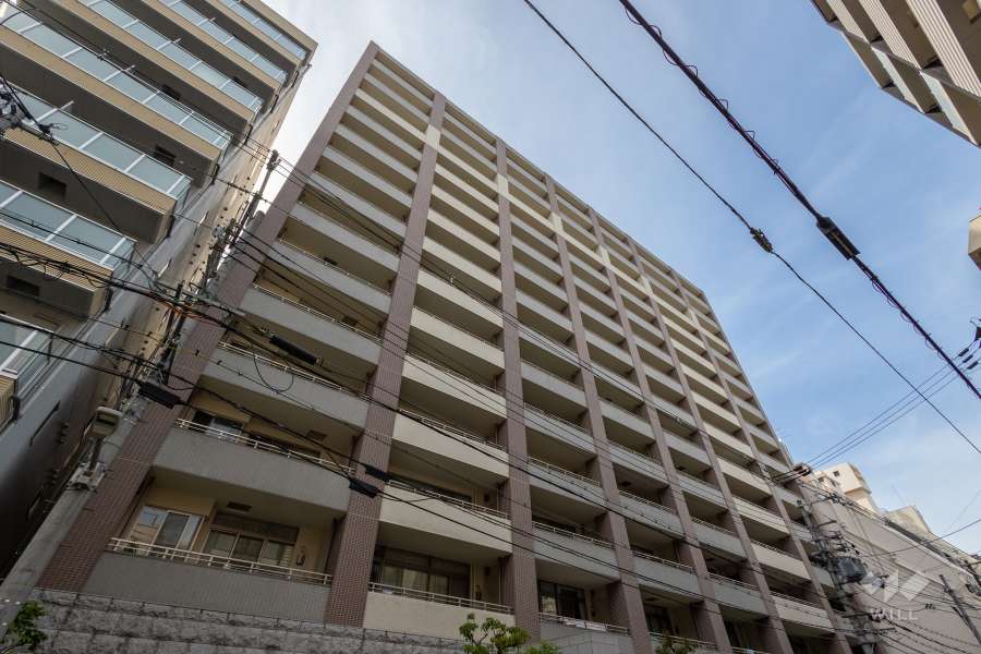 シティハウス上本町の外観（南東側から）