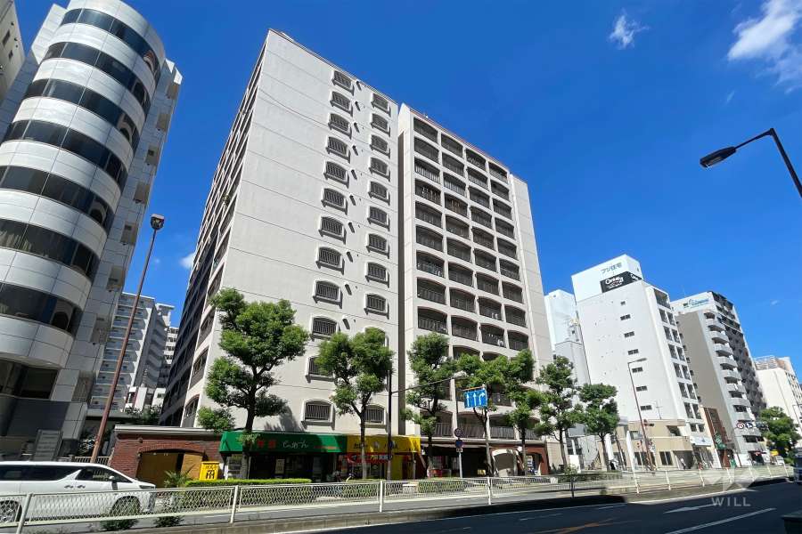 朝日プラザ扇町の外観(南東側から)