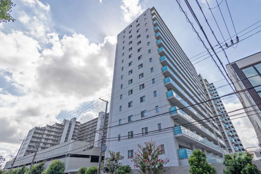 ブランズシティ天神橋筋六丁目の外観（北西側から）