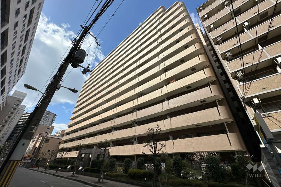 キングマンションエピシオン阿波座ウエストディオの外観（北東側から）