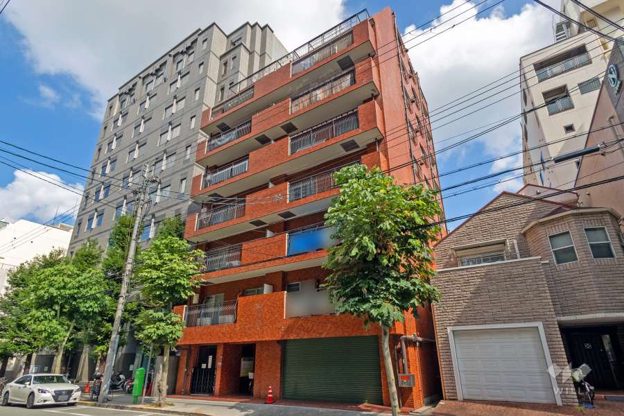 ライオンズマンション大手前の外観（南東側から）