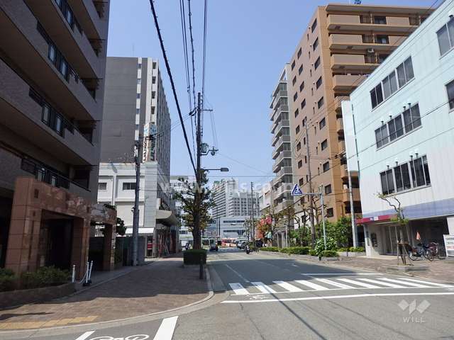 敷地東側の前面道路