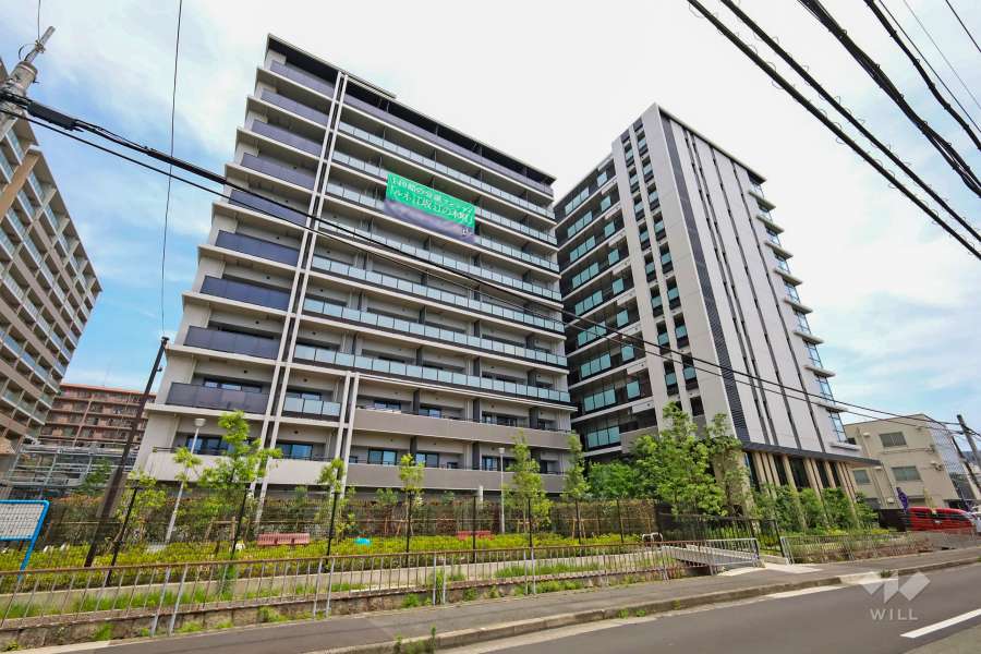 ルネ江坂 江の木町の外観（北西側から）