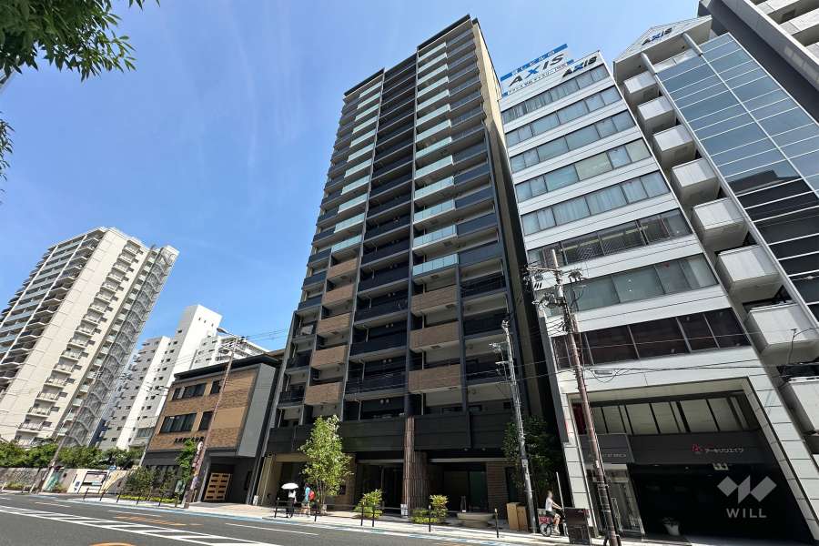 シエリア靱本町の外観（南東側から）