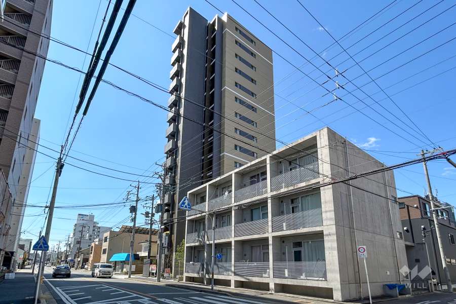 プレサンスロジェ 志賀本通 テラスの外観(北東側から)