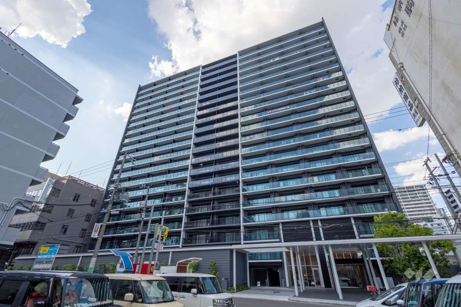 シティテラス谷町四丁目の外観（南東側から）