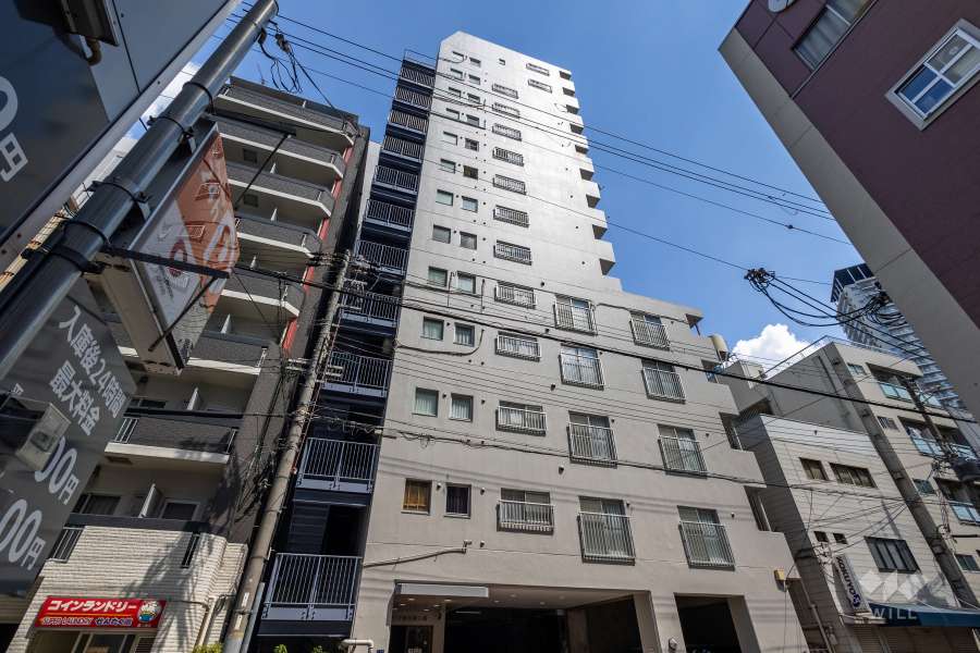 コープ野村農人橋の外観（北西側から）