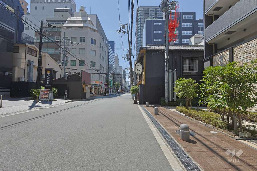 敷地南側の前面道路　