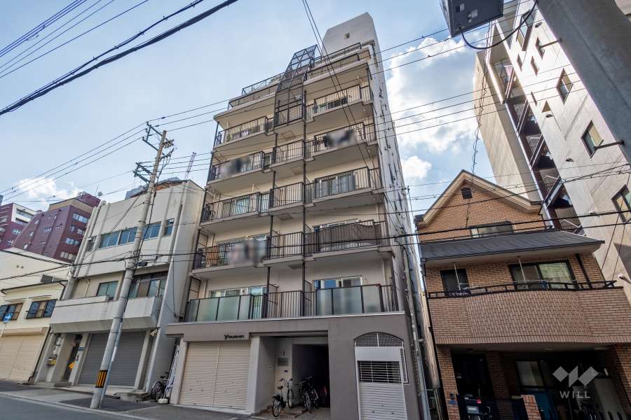 ユニハイム松屋町の外観（東側から）