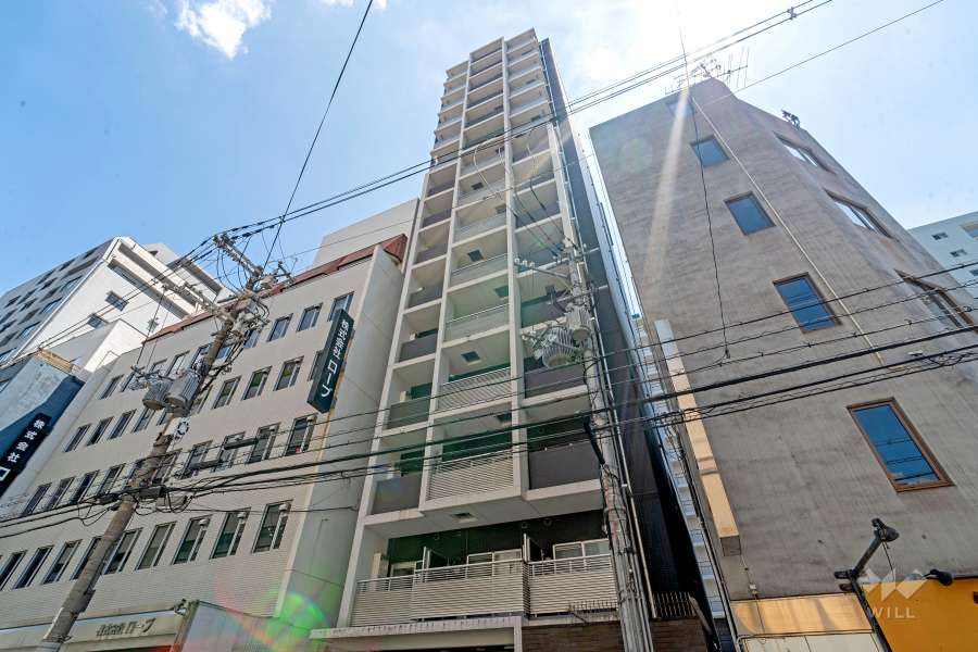 プレサンスNEO心斎橋の外観（北西側から）