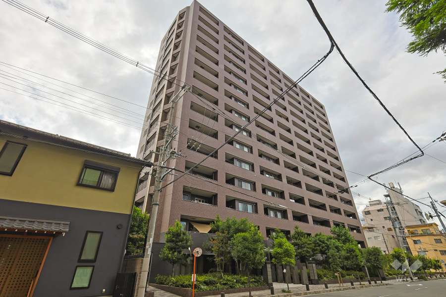 ライオンズ大坂高津公園グランフォートの外観（北西側から）