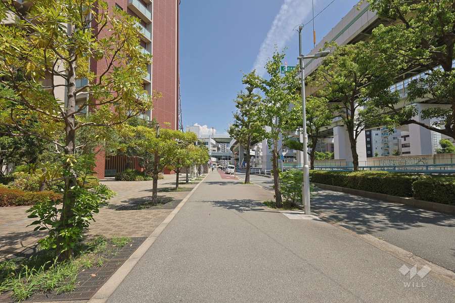 敷地南側の前面道路