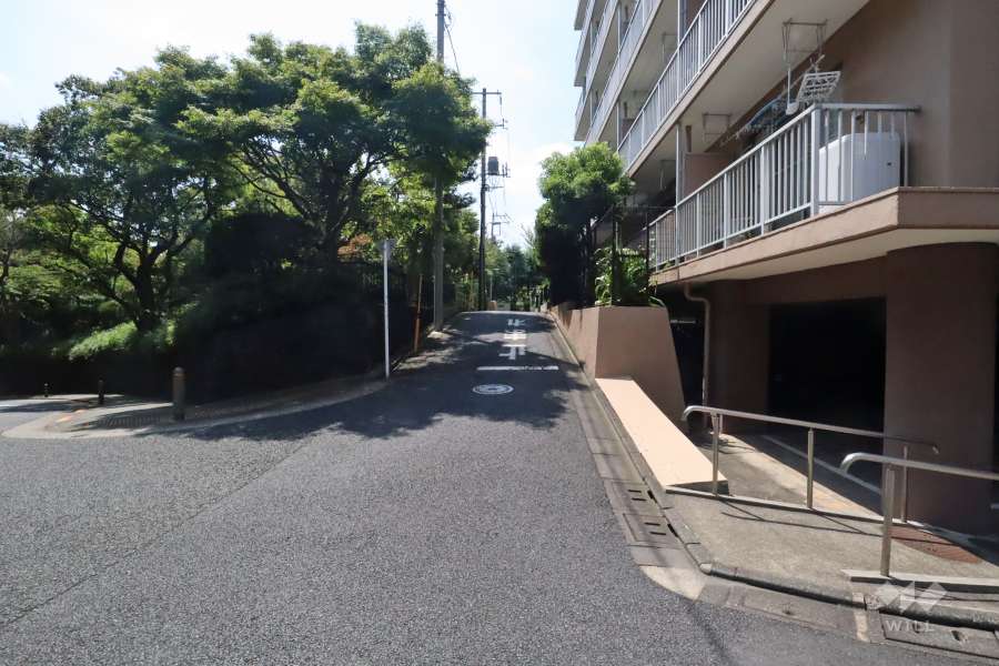 敷地南東側の前面道路