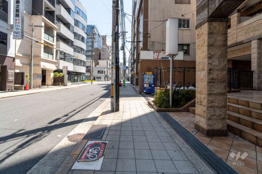 敷地東側の前面道路　　