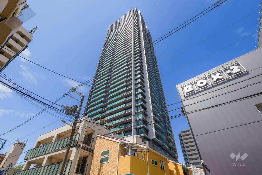 シエリアタワー大阪堀江の外観（南東側から）