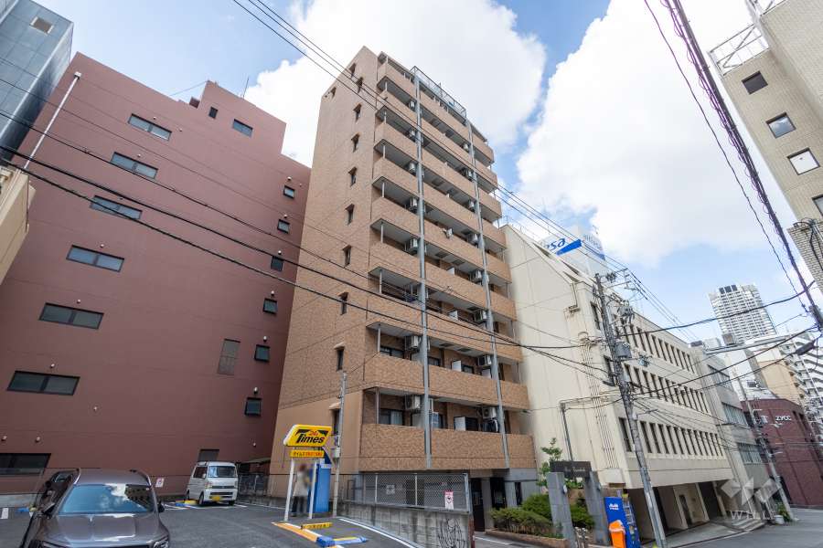 アスヴェル天満橋の外観（北東側から）