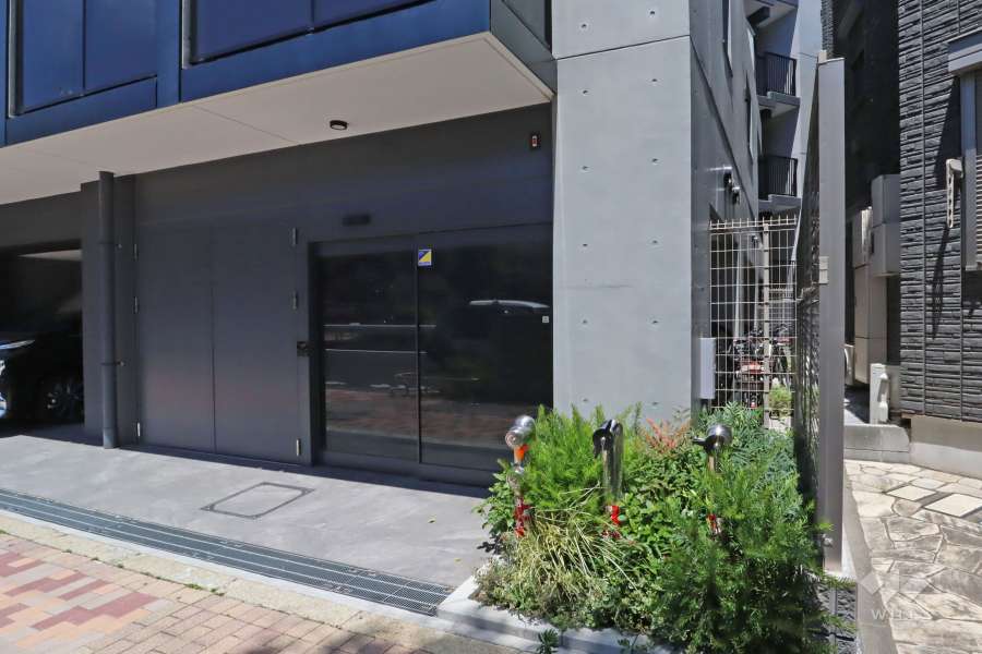 駐輪場の出入口