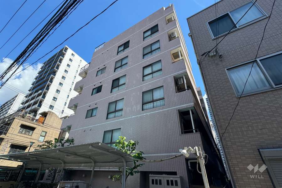 オーベル川崎の外観（南西側から）