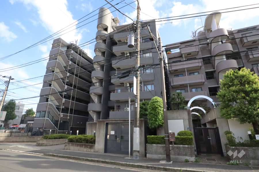 日吉オークハイムの外観(北西側から)