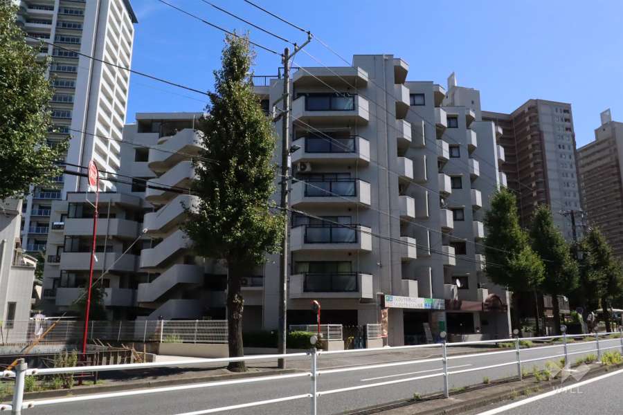 クリオ川崎弐番館の外観(西側から)