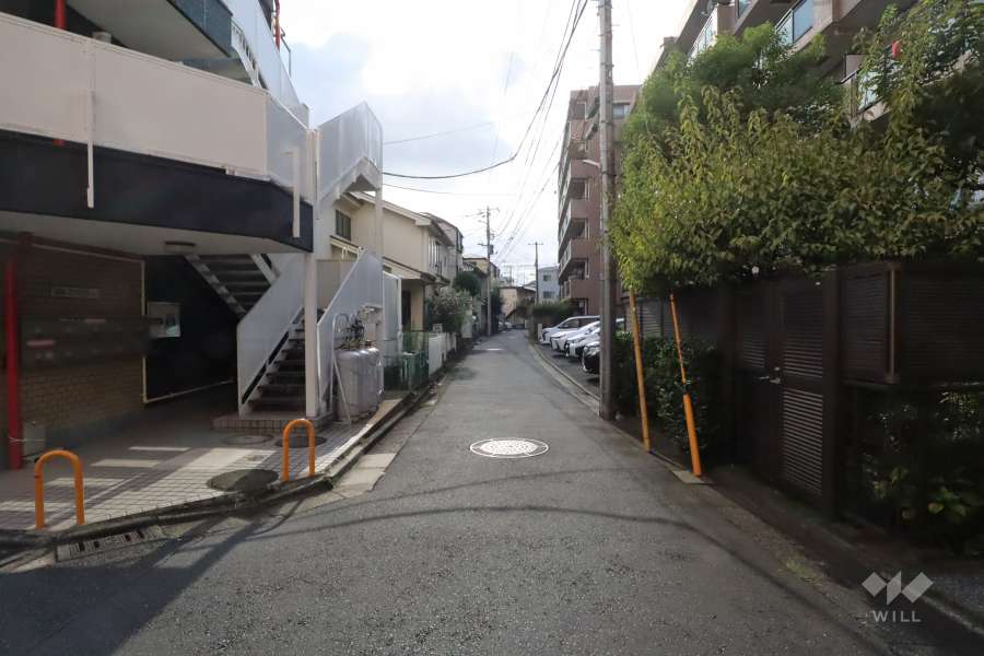 敷地南側の前面道路