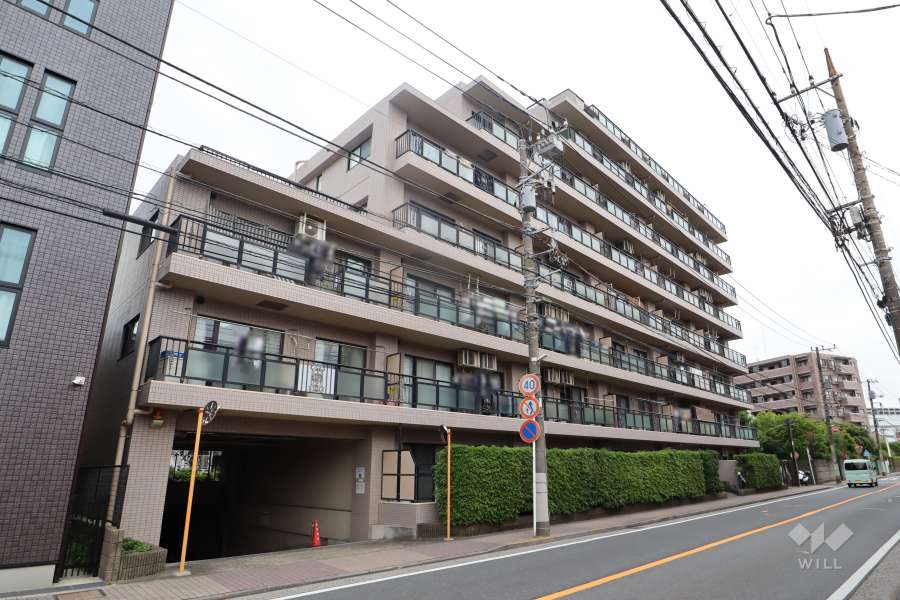 マイキャッスル新川崎の外観（南西側から）