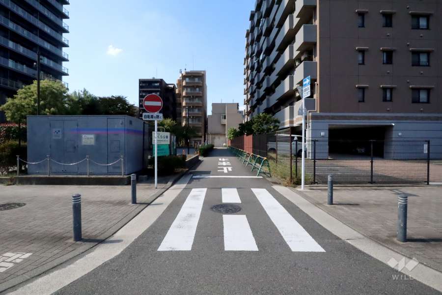 敷地南側の前面道路