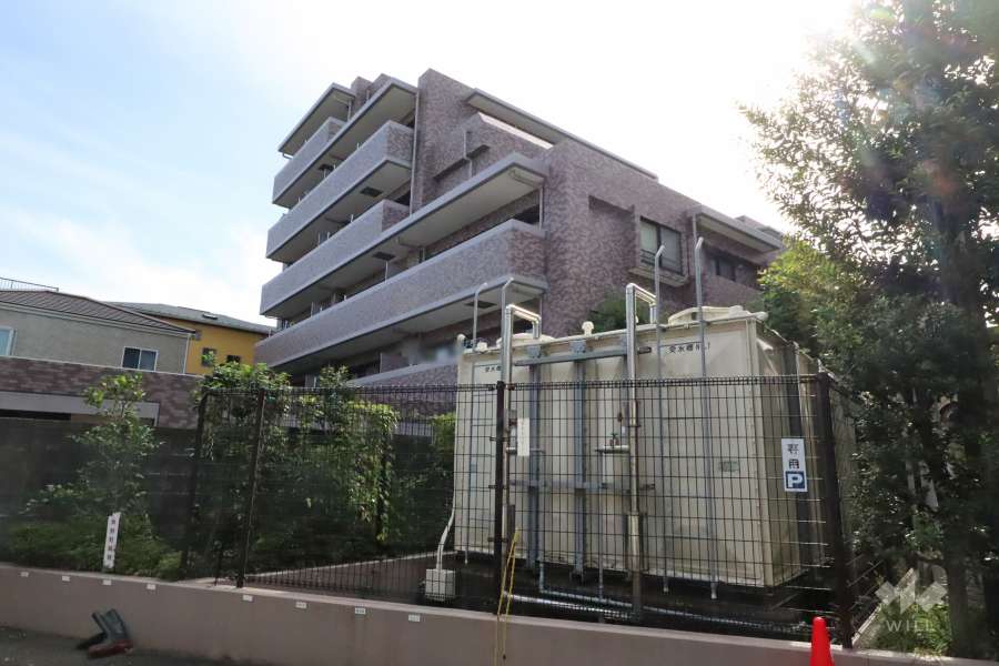 クレッセント新川崎4の外観(北側から)　　