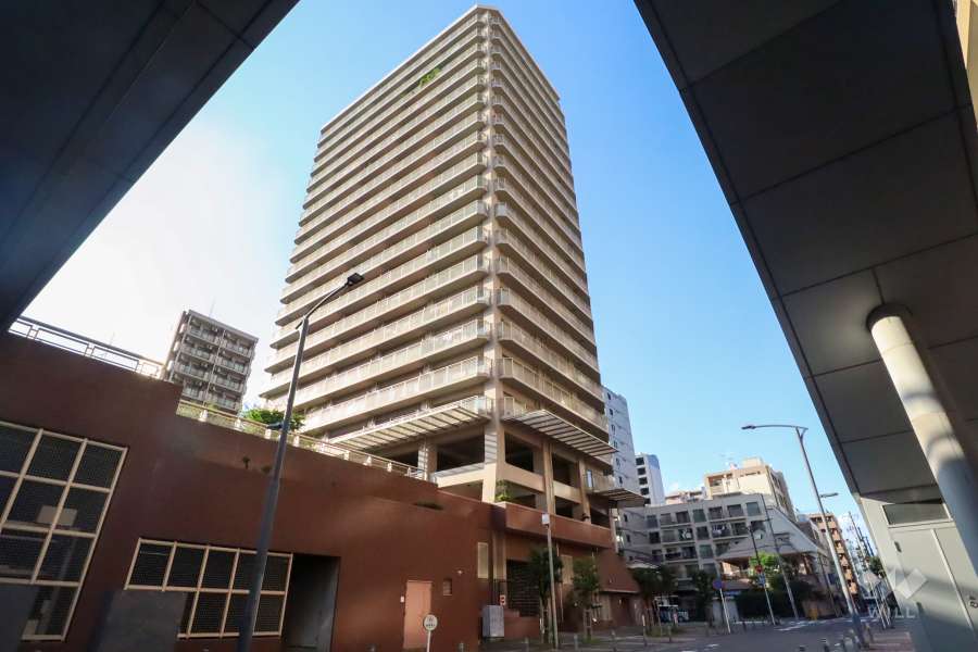 ヴィルクレール川崎タワーの外観(南東側から)