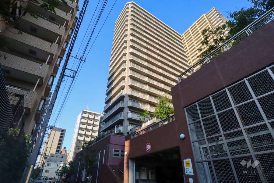 ヴィルクレール川崎タワーの外観(南西側から)