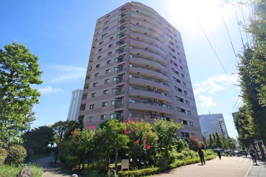 グレイスガーデン多摩川の外観（北西側から）