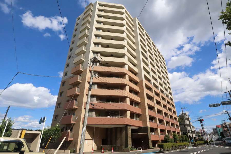 アリュール新川崎の外観（西側から)