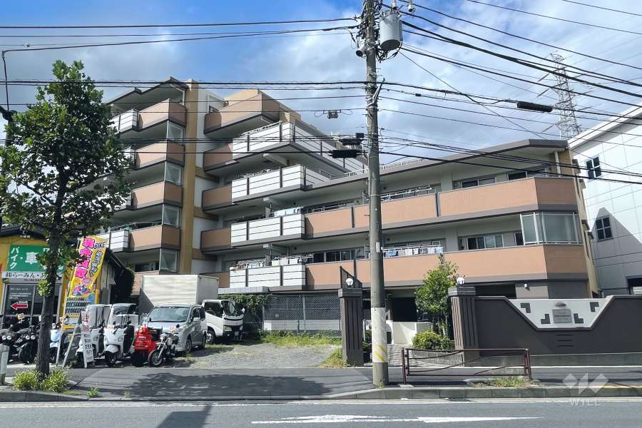 サンクレイドル新川崎の外観（南東側から）