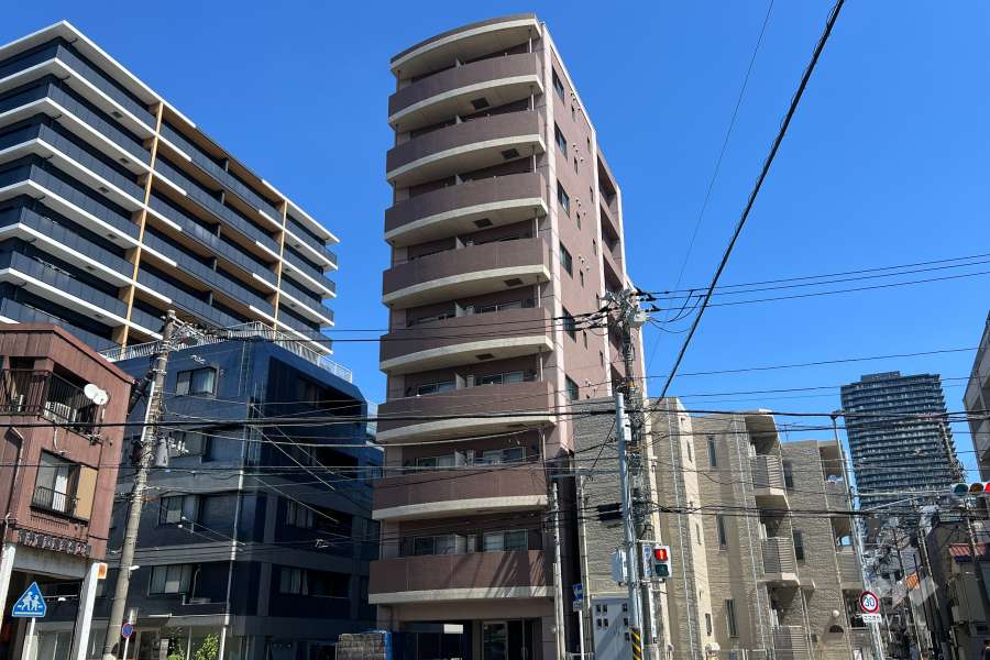 ヴェルト川崎ウエストの外観（南西側から）