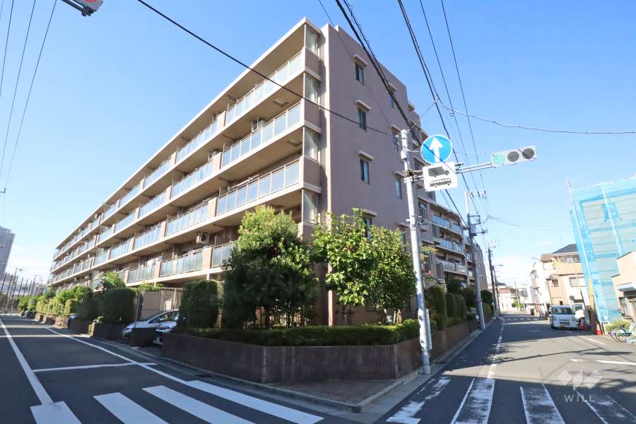 ナイスアーバンスクエア新川崎エアリーコートの外観(南側から)