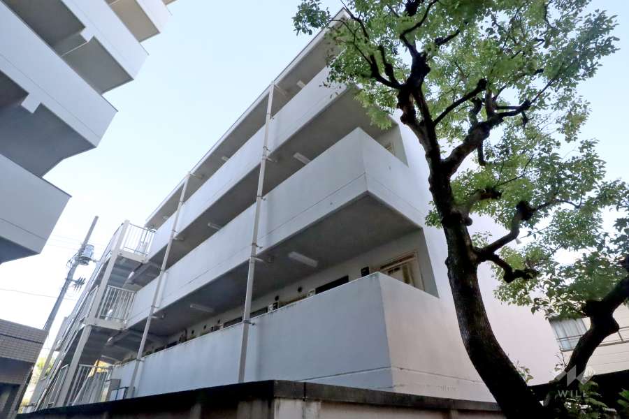 スカイコート新川崎の外観(南西側から)