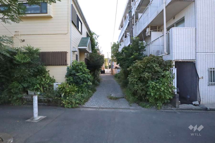 敷地東側の前面道路　