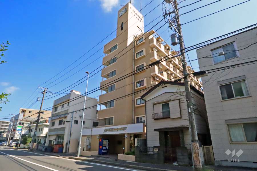 ライオンズマンション新川崎第2の外観(北西側から)