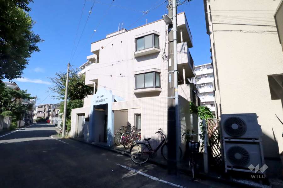 スカイコート新川崎第2の外観(南西側から)