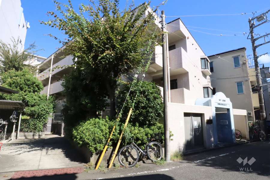 スカイコート新川崎第2の外観(北西側から)