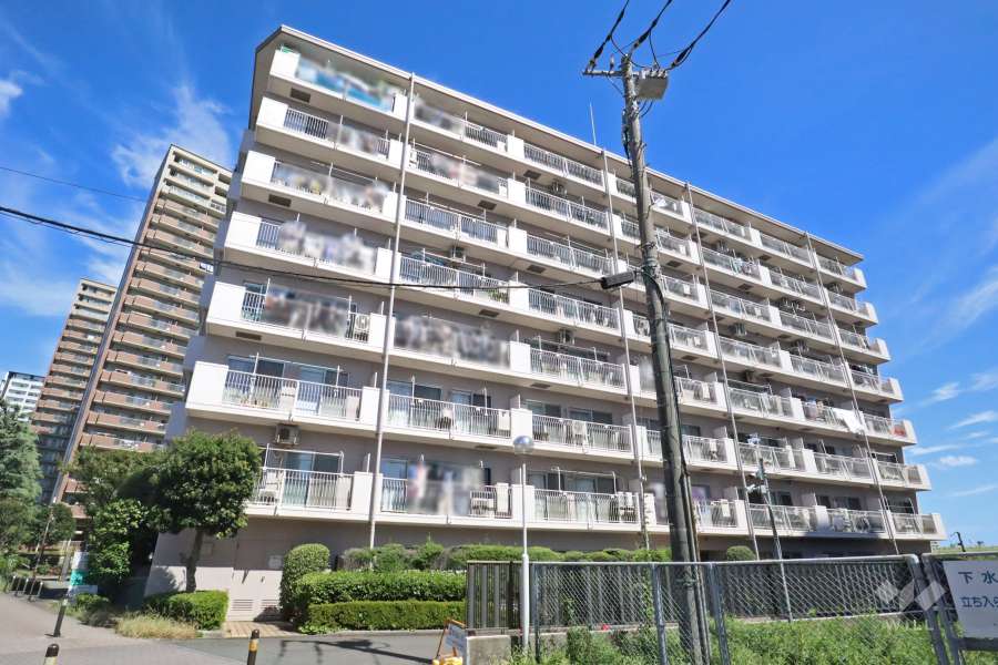 多摩川サンハイツの外観（南側から）