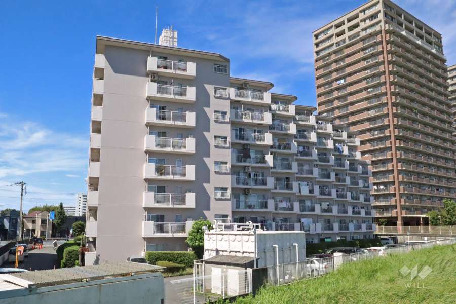 多摩川サンハイツの外観（南東側から）