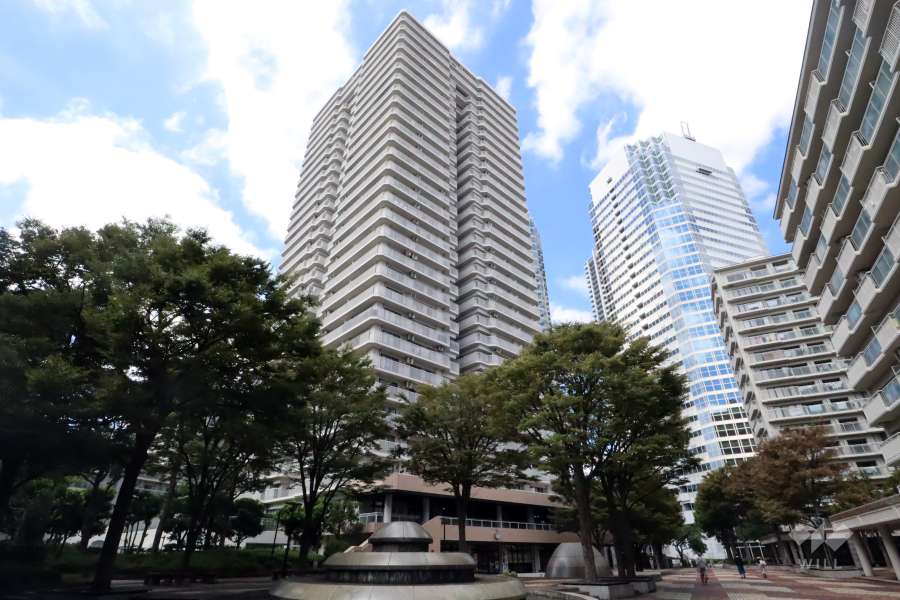 パークシティ新川崎西三番街D棟の外観(南東側から)