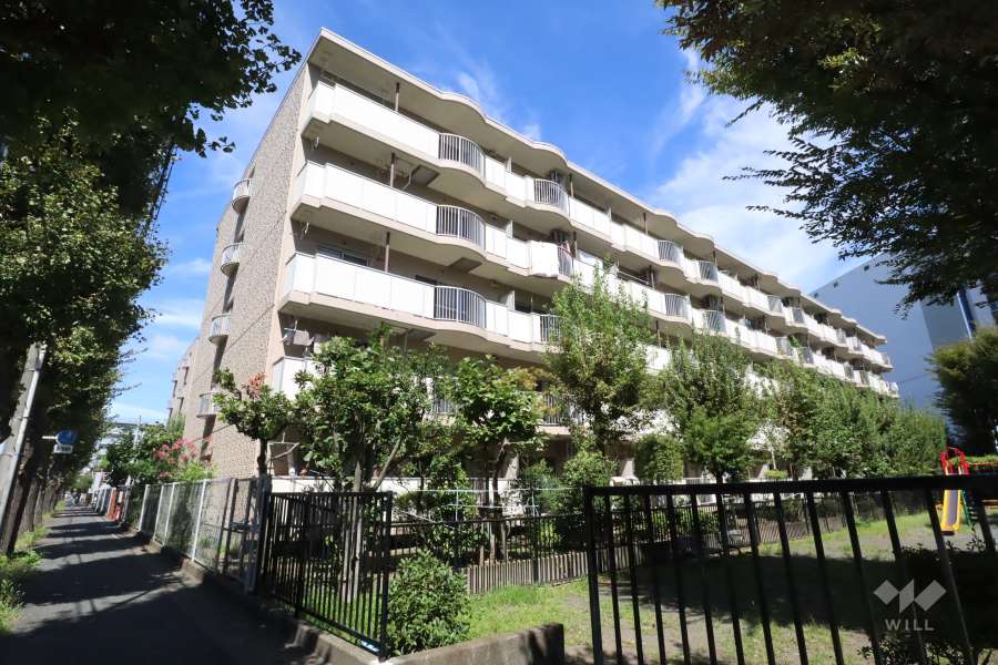 ハイム川崎2号棟の外観（南側から）