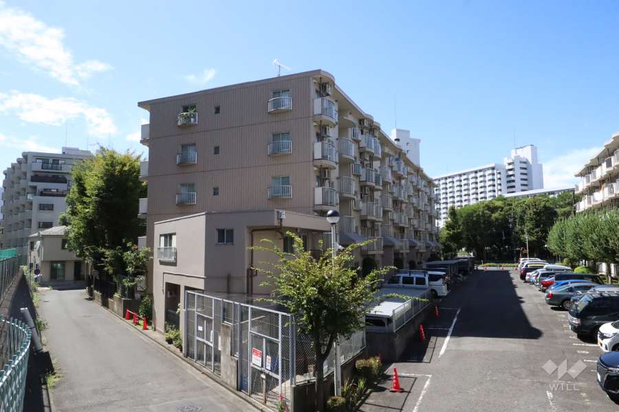 ハイム川崎2号棟の外観（北側から）