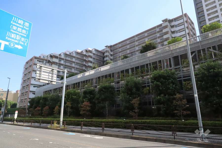 ラゾーナ川崎レジデンスライトウィングの外観（北西側から）　
